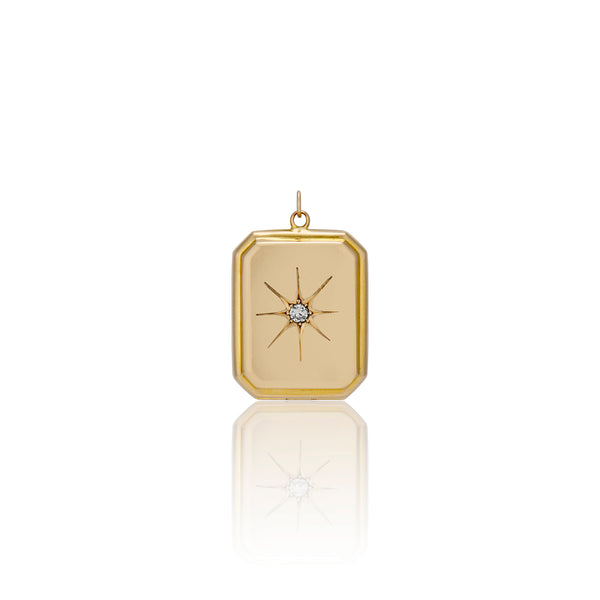 1894 Rectangle Starburst Locket