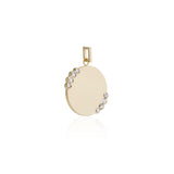 Huit Old Mine Cut Diamond Disc Pendant