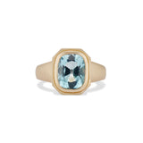 Old Mine Cut Aquamarine Thea Ring