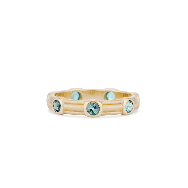 Petite Old Mine Green Tourmaline Finley Ring
