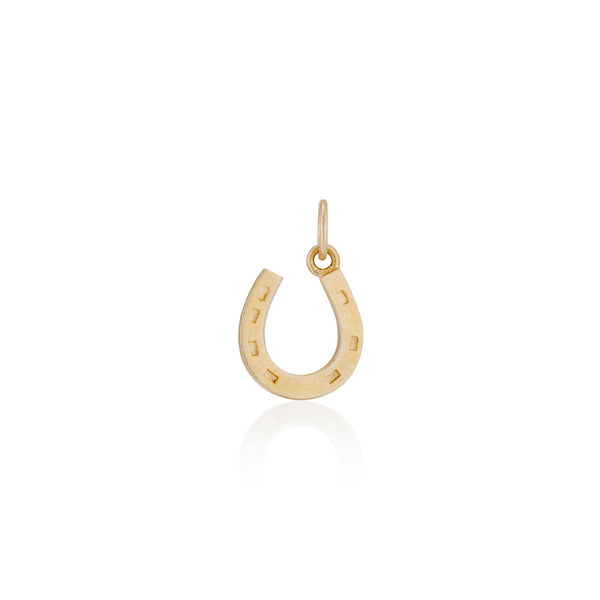 British Gold Horseshoe Charm