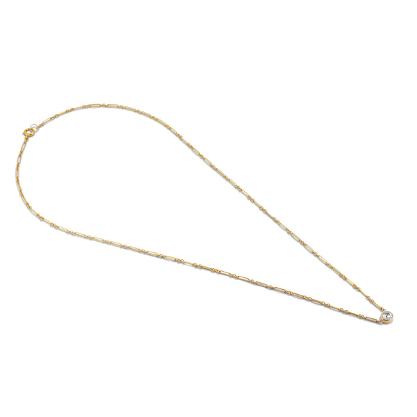 0.55 carat Old Mine Cut Diamond Solitaire Necklace