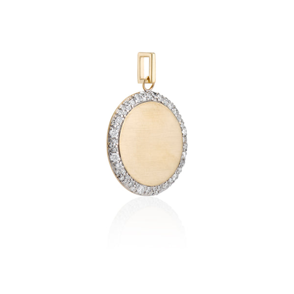 Ellis Diamond Disc Pendant