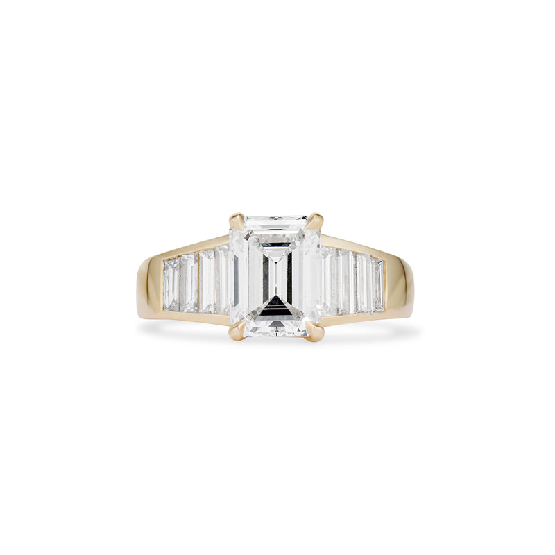 1.90 Carat Emerald Cut Arden Engagement Ring