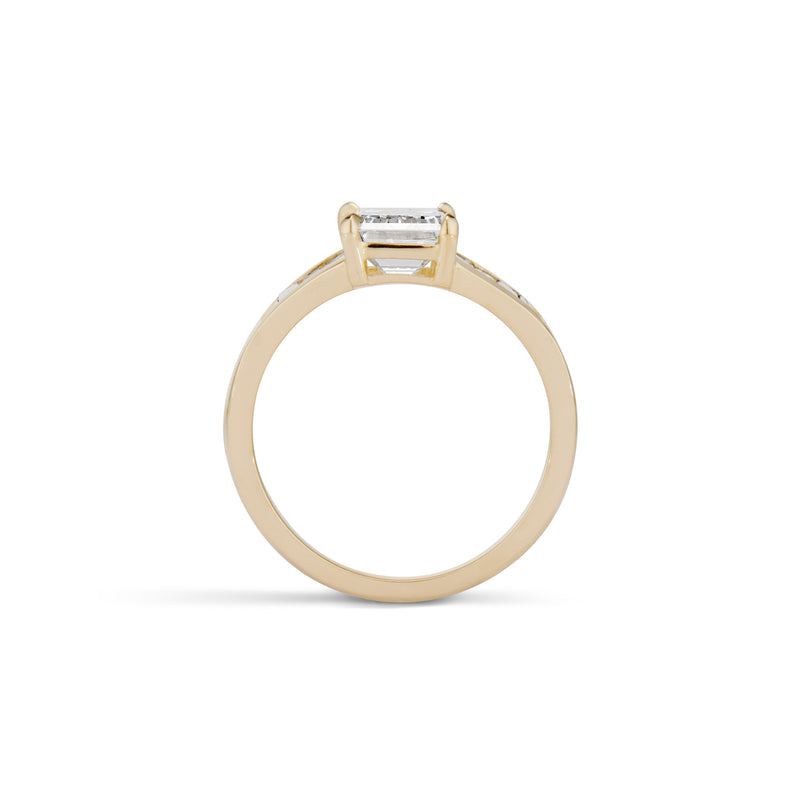 1.90 Carat Emerald Cut Arden Engagement Ring