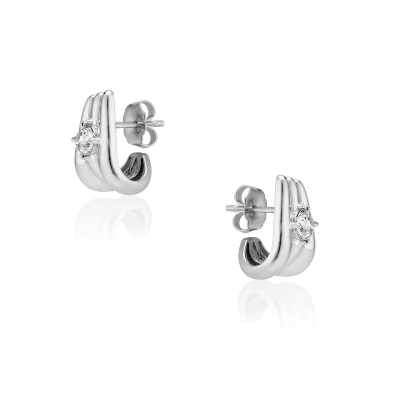 Old Mine Cut Diamond Tove Earrings