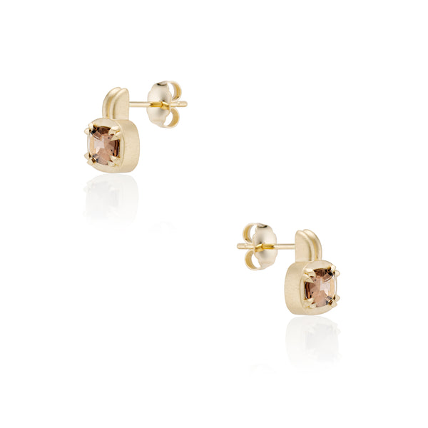 Old Mine Smoky Quartz Lilah Earrings