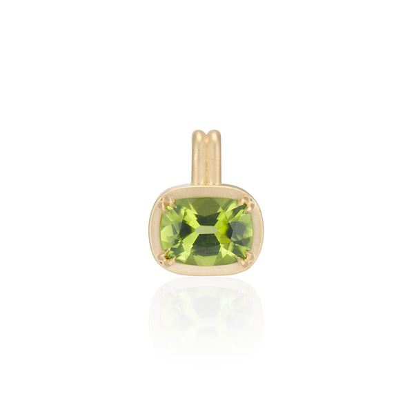 Elongated Old Mine Peridot Lilah Pendant