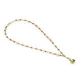 Elongated Old Mine Peridot Lilah Pendant