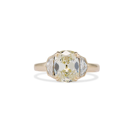 2.03 Carat Antique Style Cushion Cut Andrea Engagement Ring