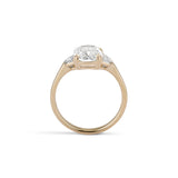 2.03 Carat Antique Style Cushion Cut Andrea Engagement Ring