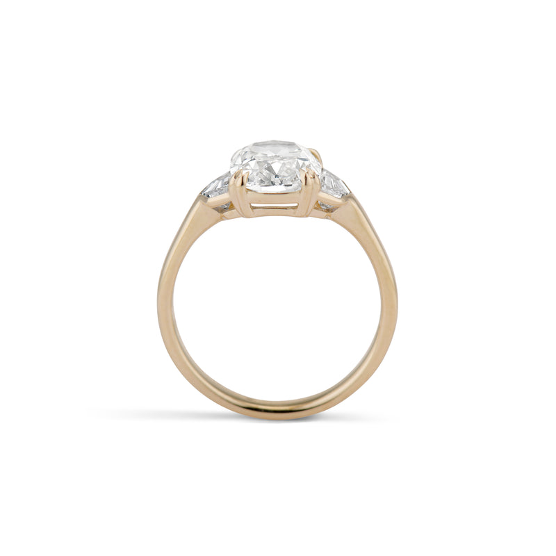 2.03 Carat Antique Style Cushion Cut Andrea Engagement Ring
