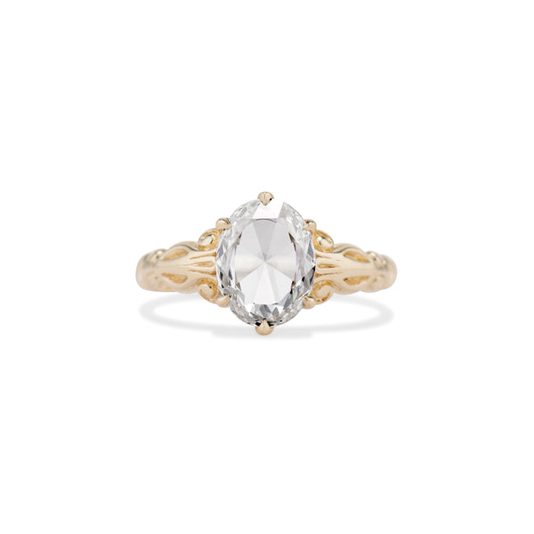 1.62 Carat Oval Rose Cut Augustine Ring