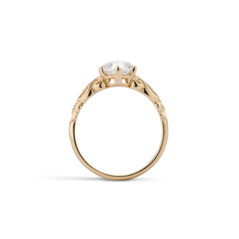 1.62 Carat Oval Rose Cut Augustine Ring