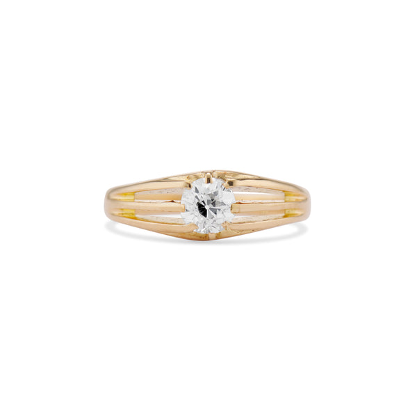 Mid Century Old European Cut Diamond Ring