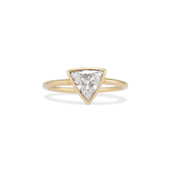 1.20 Carat Trillion Cut Diamond Solitaire Ring