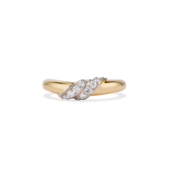 Mid Century Two Tone Cartier Ring