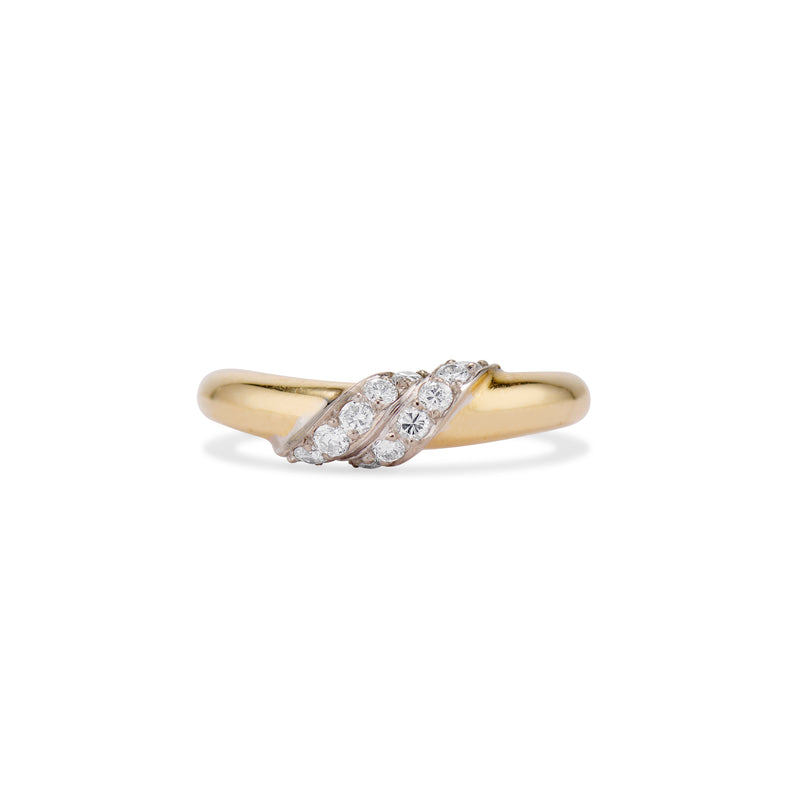 Mid Century Two Tone Cartier Ring