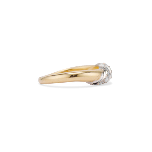 Mid Century Two Tone Cartier Ring