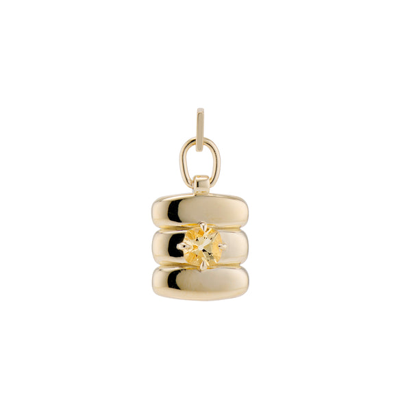 Old Mine Cut Citrine Tove Pendant