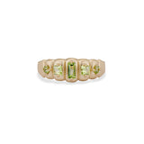 Nora Mixed Cut Peridot Band
