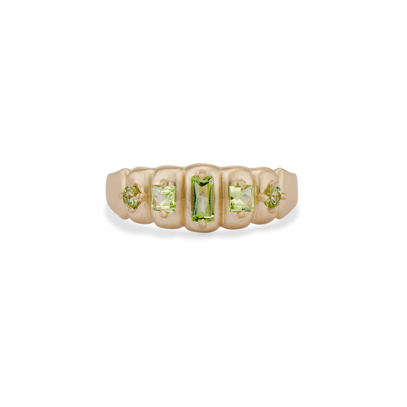 Nora Mixed Cut Peridot Band