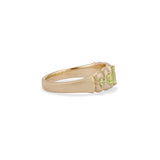 Nora Mixed Cut Peridot Band