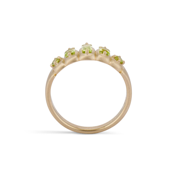 Nora Mixed Cut Peridot Band