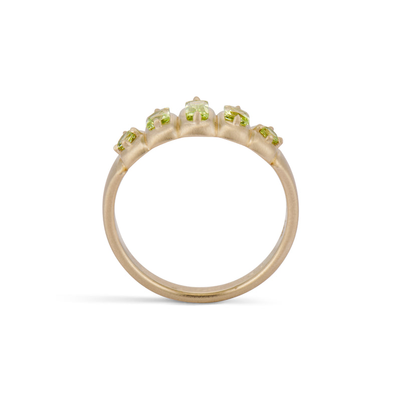 Nora Mixed Cut Peridot Band