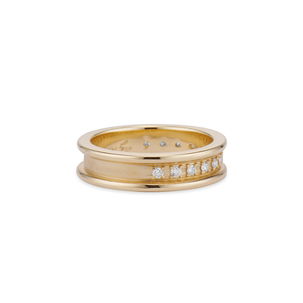 Demi Pavé Diamond Band