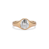 1.81 Carat Old Mine Diamond Signet Ring