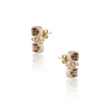 Old Mine Smoky Quartz Lilah T Bar Earrings