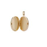 Philo Gold Striped Oval Locket