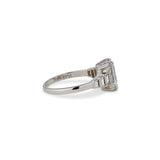 Deco Emerald Cut Diamond Ring