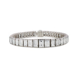 Deco Baguette Diamond Tennis Bracelet