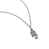 Art Deco Diamonds and Emerald Necklace