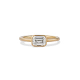 1.05 Carat Estate Emerald Cut Diamond Engagement Ring