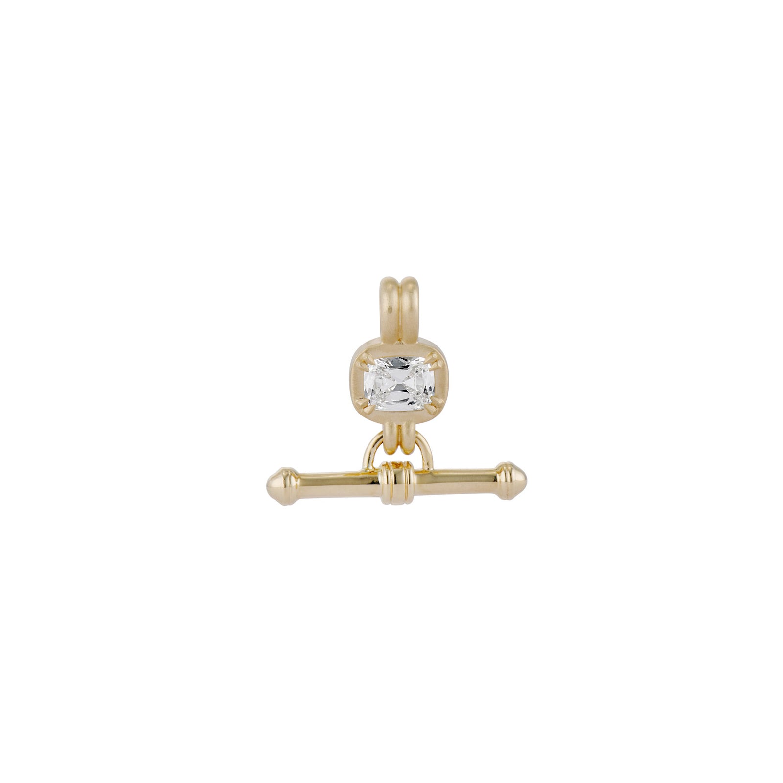 Petite Old Mine Cut Diamond Lilah T-Bar Pendant – Ashley Zhang Jewelry