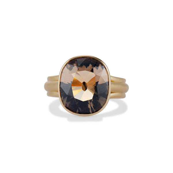 Old Mine Smoky Quartz Darcy Ring
