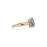 Light Blue Oval Sapphire Ring