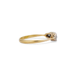 Art Deco Graduated Diamond Milgrain Ring