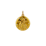 Diamond and Gold Dragon Locket