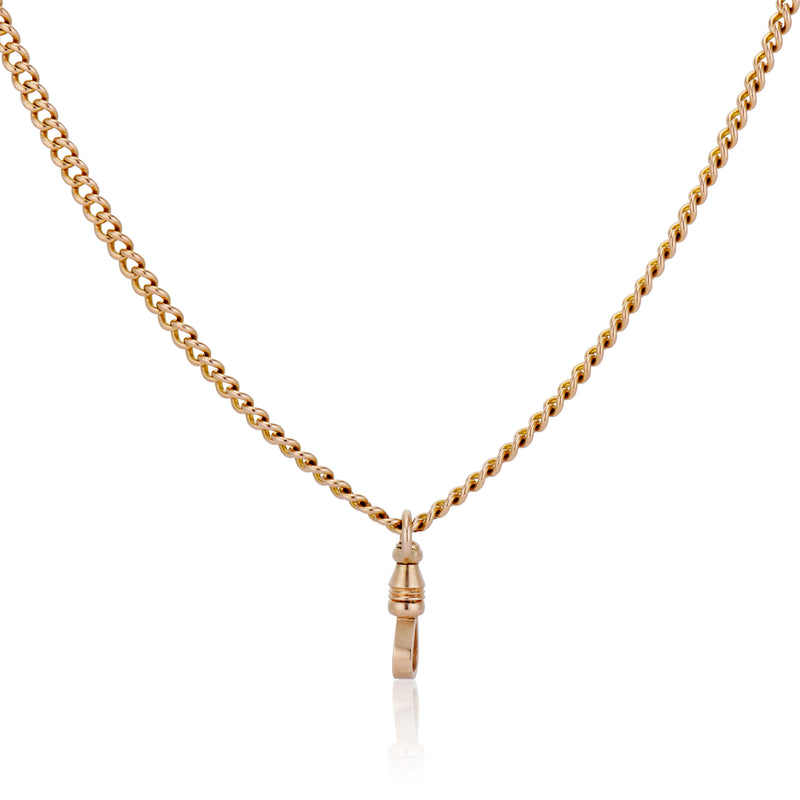 Victorian Antique Curb Chain with Dog Clip Clasp