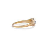 0.66 Carat Old European Cut Carved Belcher Ring