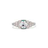 1.05 Carat Old European Cut Art Deco Ring