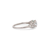 1.05 Carat Old European Cut Art Deco Ring