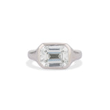 5.03 Carat Emerald Cut Diamond Platinum Ring
