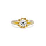 0.72 Carat Old European Cut Buttercup Ring