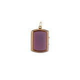 Antique 14k Gold Double-Sided Sardonyx & Black Onyx Locket