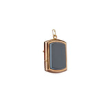 Antique 14k Gold Double-Sided Sardonyx & Black Onyx Locket